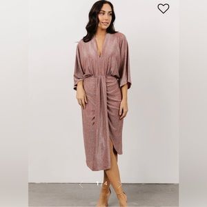 Baltic Born NWT Ciara Ruched Midi Dress M